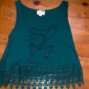 Teal PAC SUN -L.A HEARTS Tank Top - S